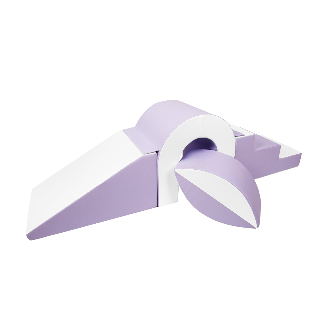 Arched Step and Slide - Lilac & White