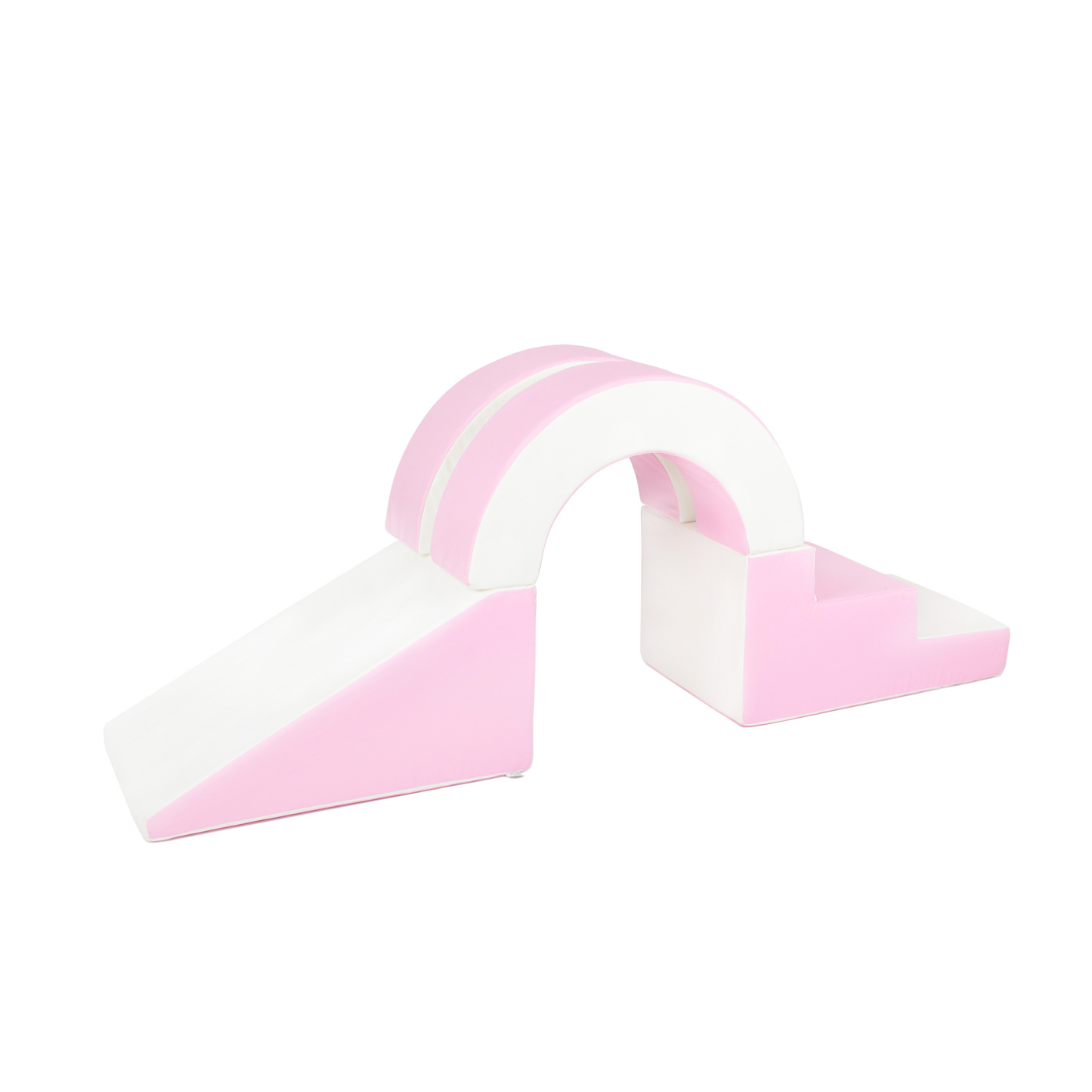 Hoop Step and Slide - Pastel Pink & White