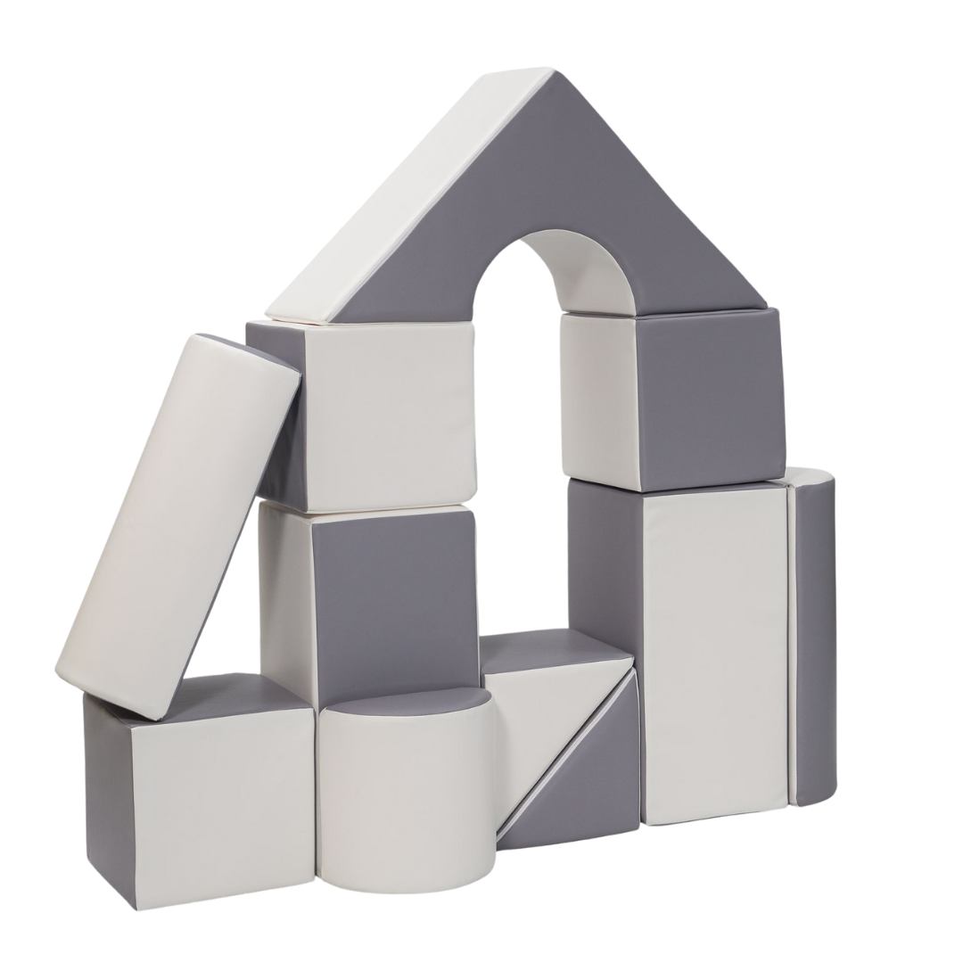 Maxi Castle Block Sets - Grey & White