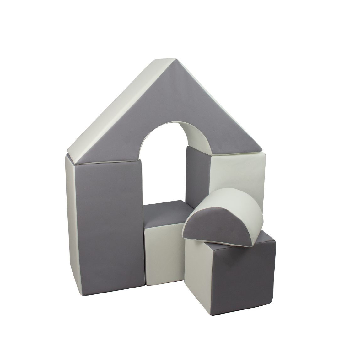 Midi Castle Block Sets - Grey & White