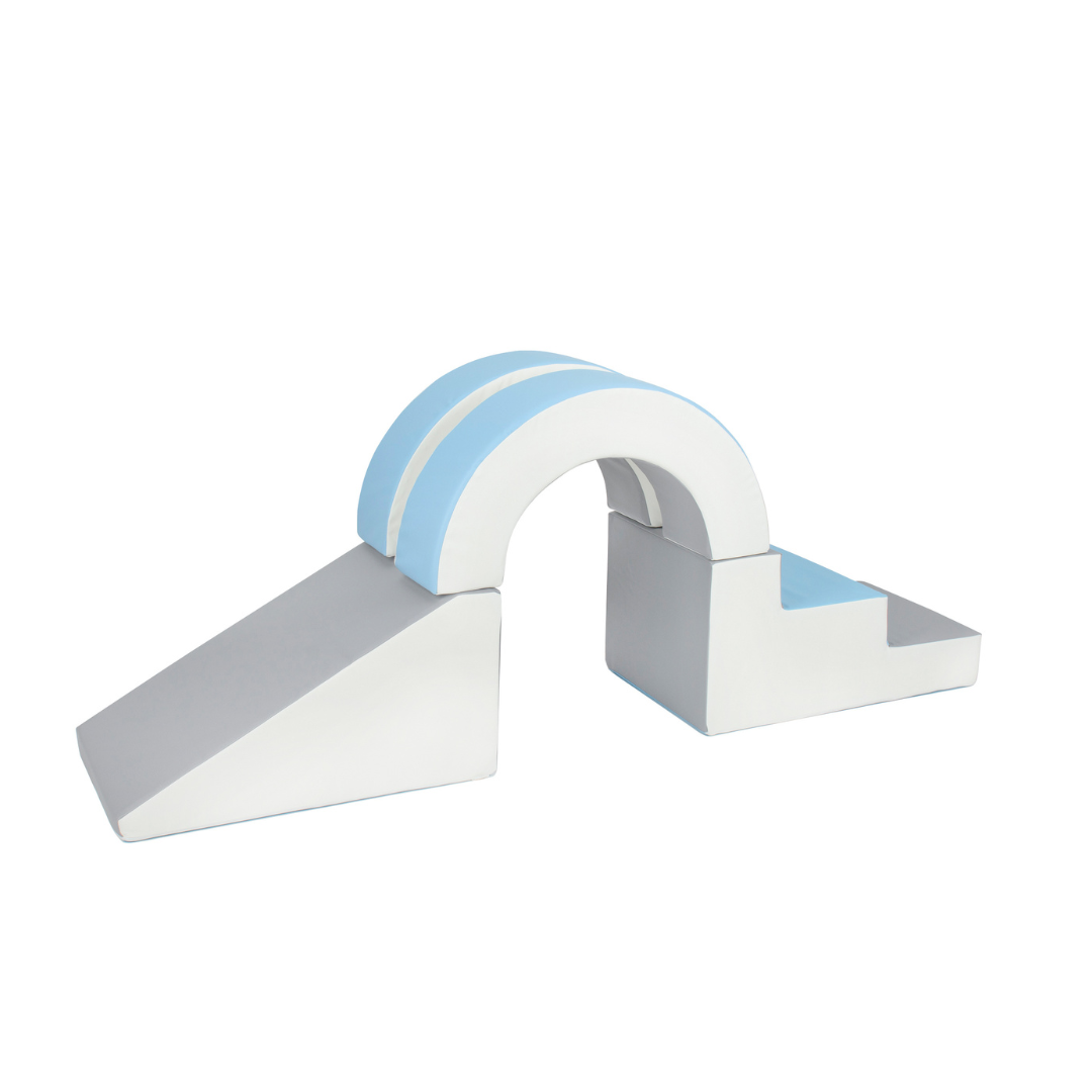 Hoop Step and Slide - Blue, Grey & White