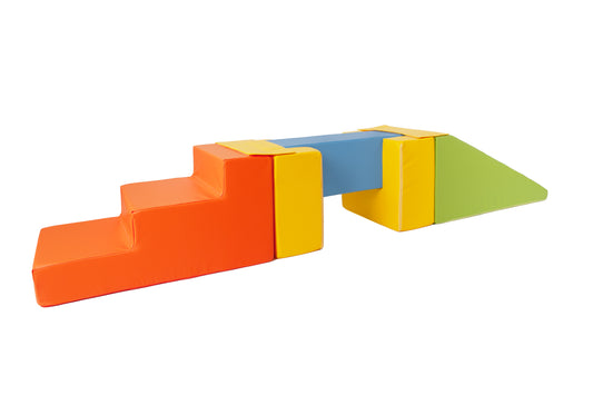 Beam, Step and Slide - Orange, Yellow, Blue & Green