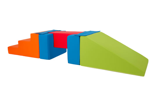 Beam, Step and Slide - Orange, Red, Blue & Green