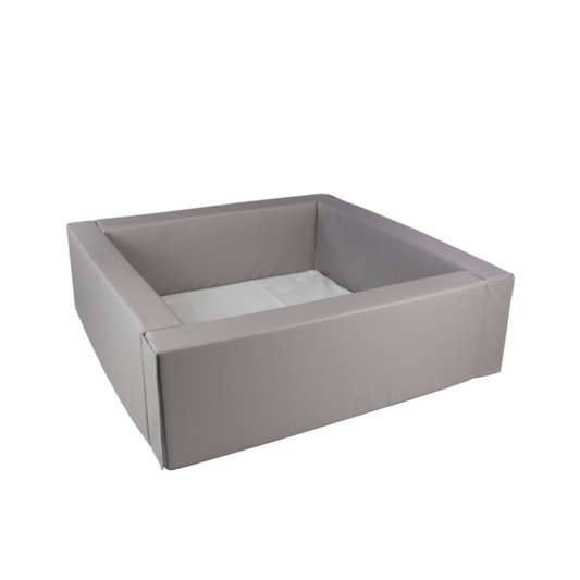 Eco Leather Square Ball Pool - Grey