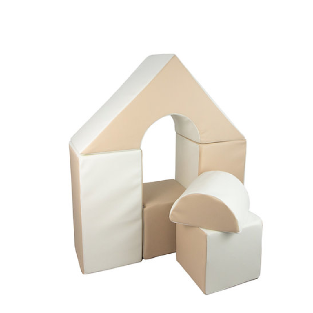 Midi Castle Block Sets - Beige & White