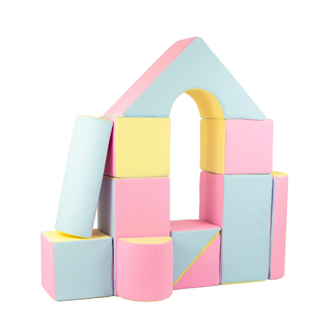 Maxi Castle Block Sets - Pastel Trio