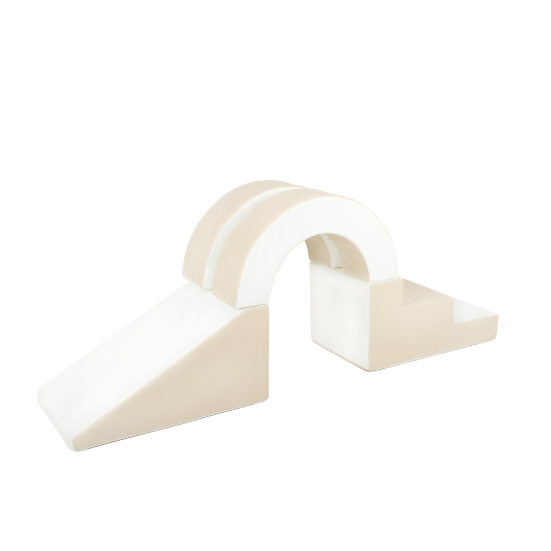 Hoop Step and Slide - Beige & White