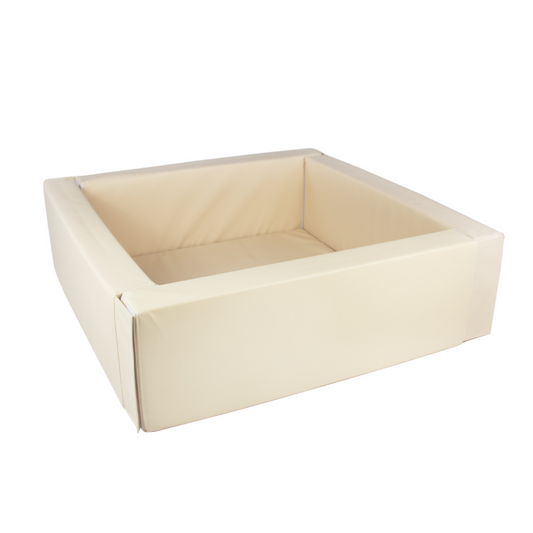 Eco Leather Square Ball Pool - Beige