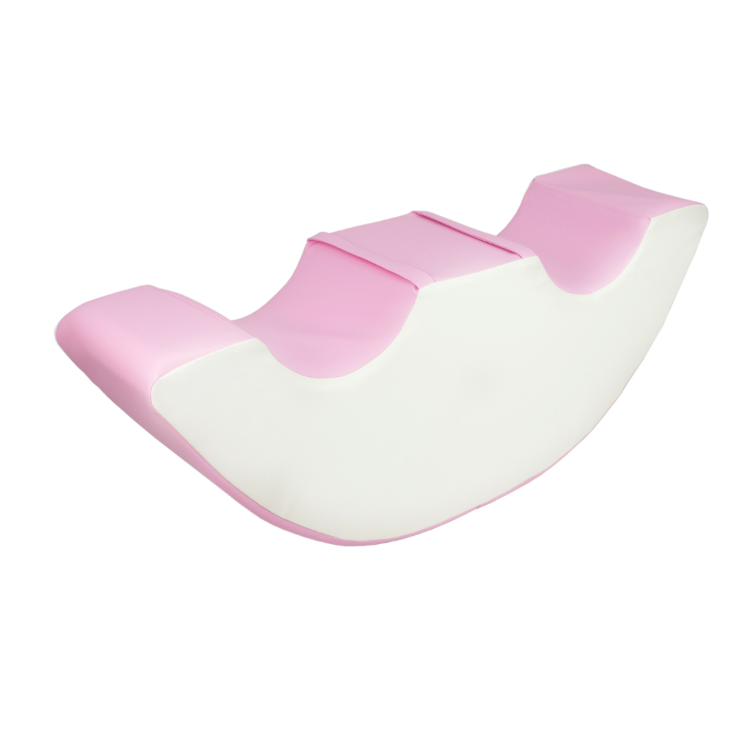 Double Rocker - Pastel Pink & White