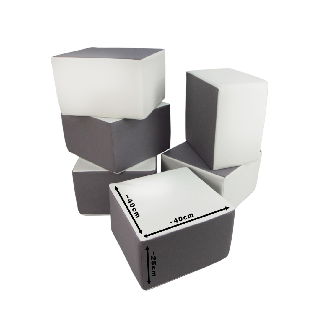 Rectangle Stacking Blocks - White