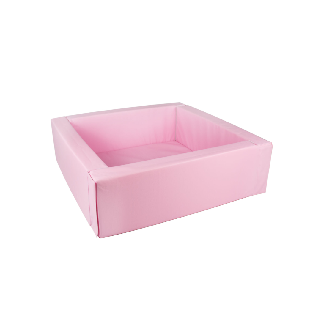 Eco Leather Square Ball Pool - Pastel Pink