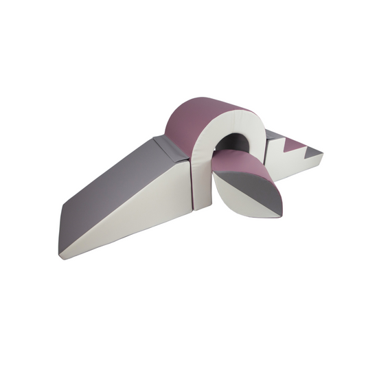 Arched Step and Slide - Purple, Grey & White